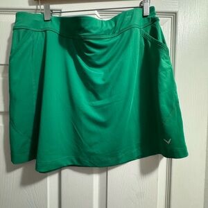 NWT Callaway Green Golf Skirt with pockets